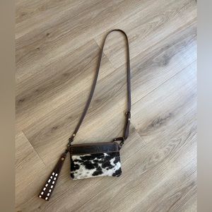Leather cowhide purse